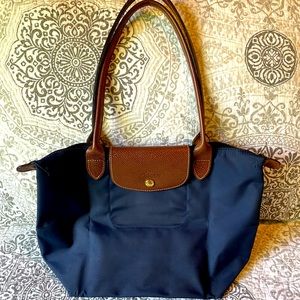 Longchamp Le Pliage Navy Nylon tote